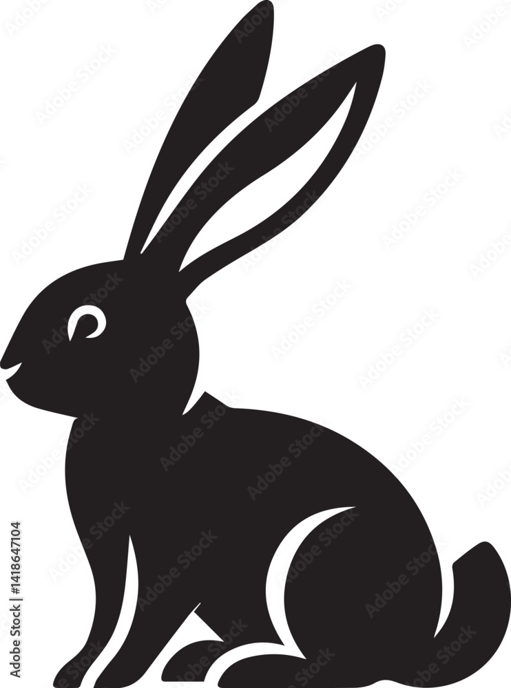 Obraz premium A Rabbit Vector Art Illustration EPS File 