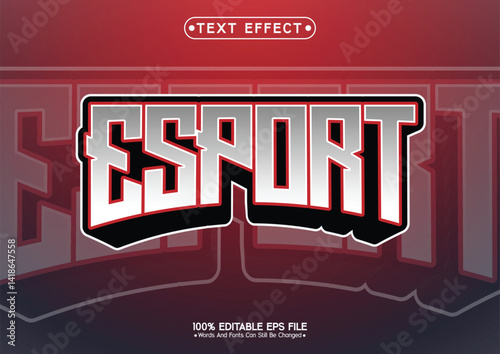 3D Logo Esport Editable Text Effect