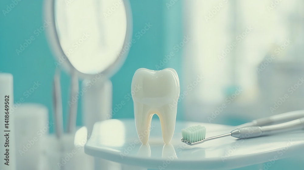 Dental Care Concept with Tooth Model and Instruments
Dental Care Concept with Tooth Model and Instruments