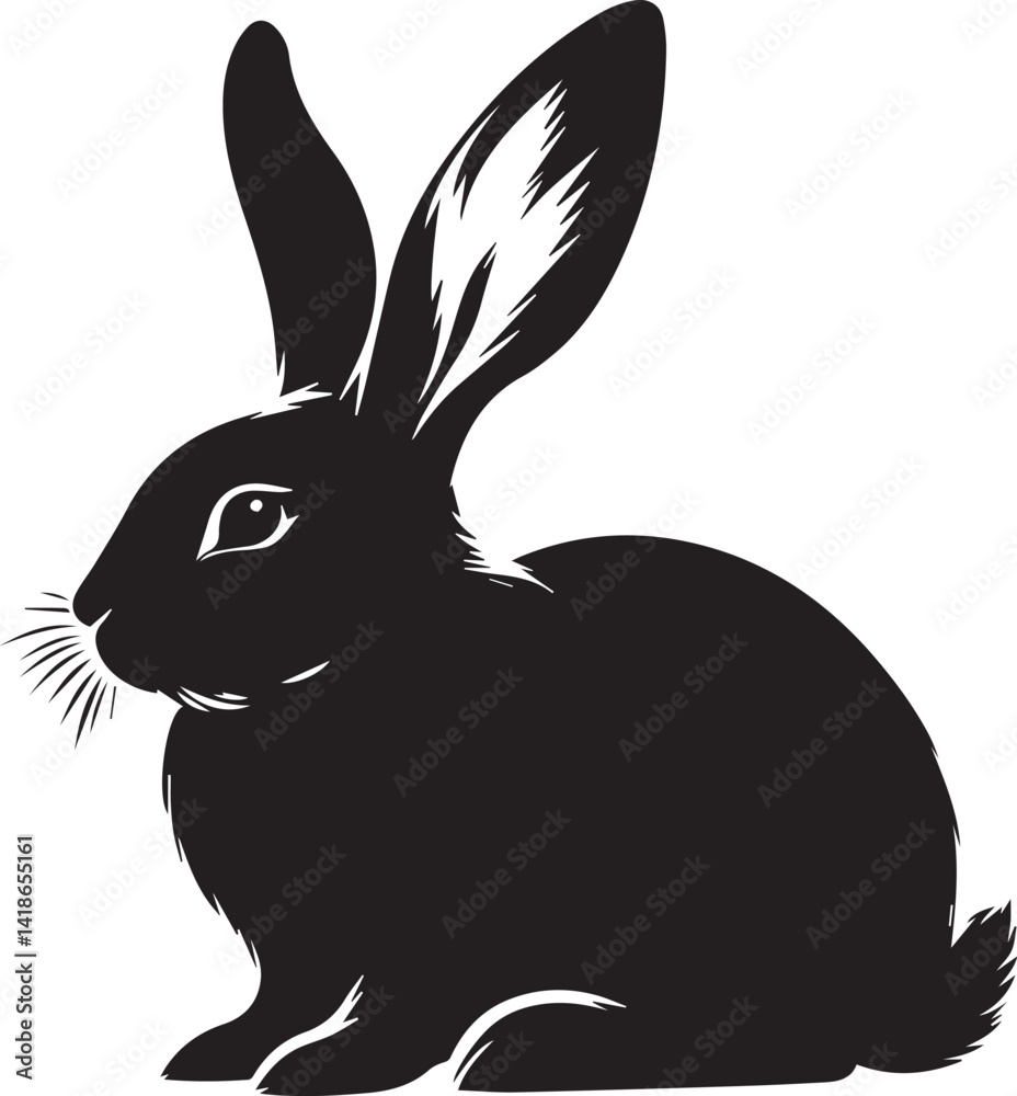 Obraz premium A Hare Vector Art Illustration EPS File 