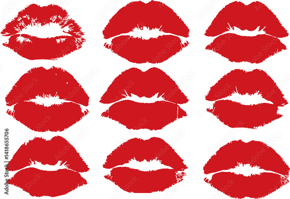 Pink lipstick kiss prints. Seamless pattern lipstick kiss. Fabric print design, cosmetic industry marketing poster or flyer idea. Different shapes female sexy lips.
Pink lipstick kiss prints. Seamless pattern lipstick kiss. Fabric print design, cosmetic industry marketing poster or flyer idea. Different shapes female sexy lips.