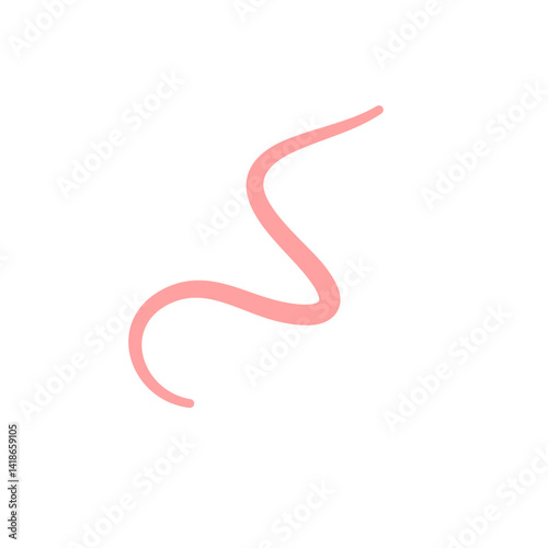 Pinworm parasite icon