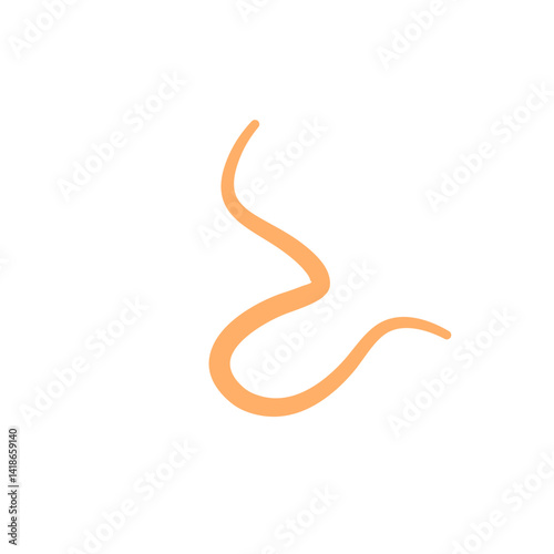 Pinworm parasite icon