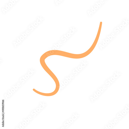 Pinworm parasite icon