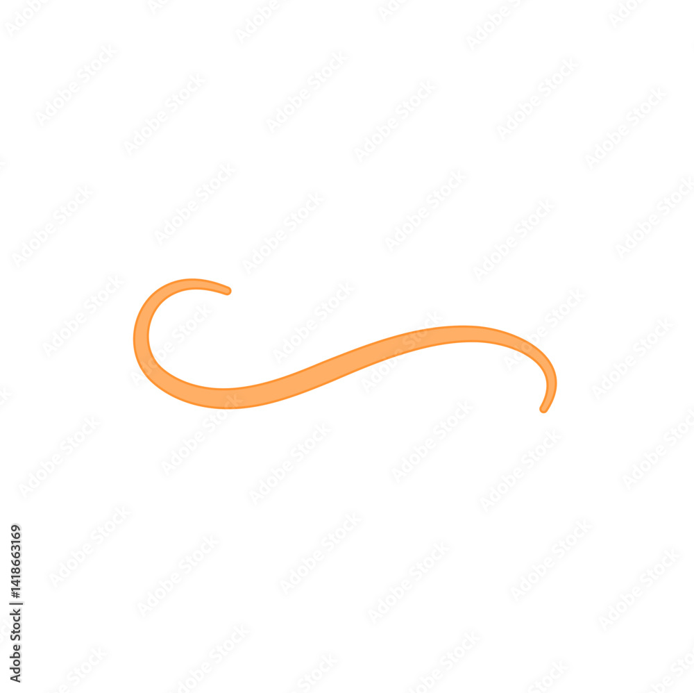Ascaris parasitic worm vector Ascaris parasitic worm vector