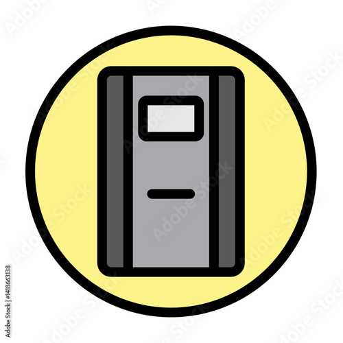 Tactical Shield Vector Filled Icon Design