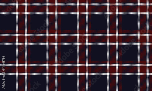 Seamless plaid, navy, dark red, white, perfectly designed, suitable for creating clothes such as skirts and pants, looking classic and modern at the same time.