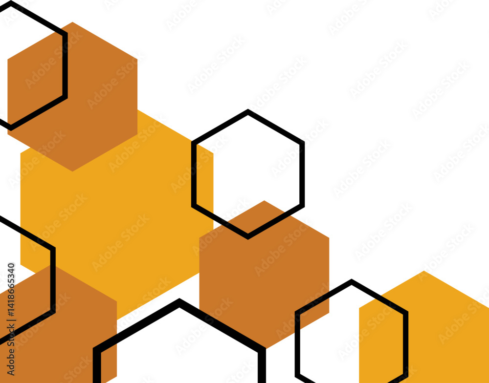 Geometric Hexagonal Corner Geometric Hexagonal Corner