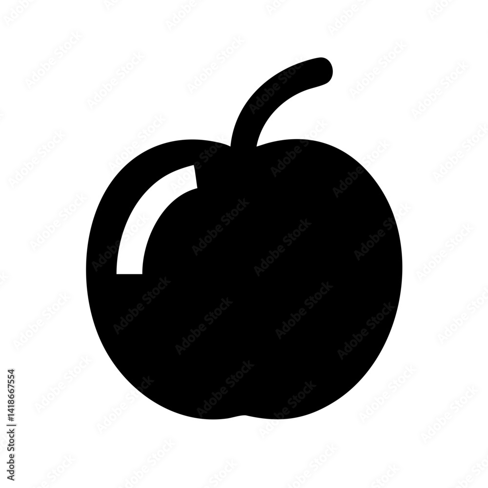 Fototapeta premium Acerola Fruit Icon Vector Illustration