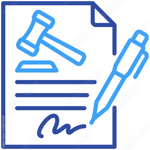 Contract Law Icon