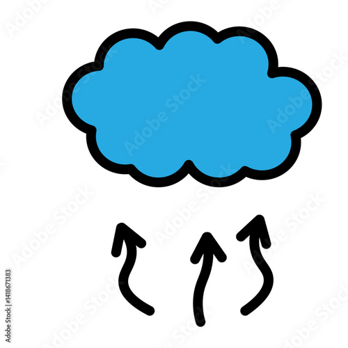 Steam Vent Vector Filled Icon Design