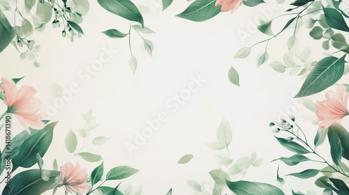 Elegant wedding invitation card background . Minimal hand painted watercolor botanical flowers texture template background. Design for wedding, vip cover, poster, rsvp moderncard.Valentine's Day