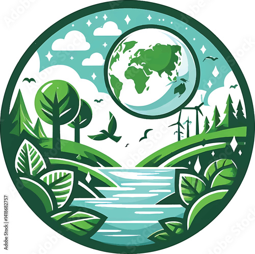 world environment day design illustration
