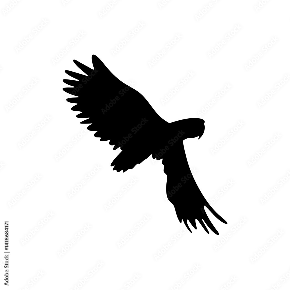 Obraz premium Parrot bird silhouette vector