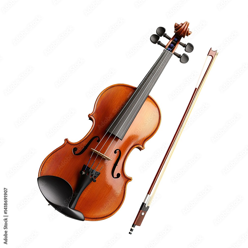 Fototapeta premium Violin and Bow