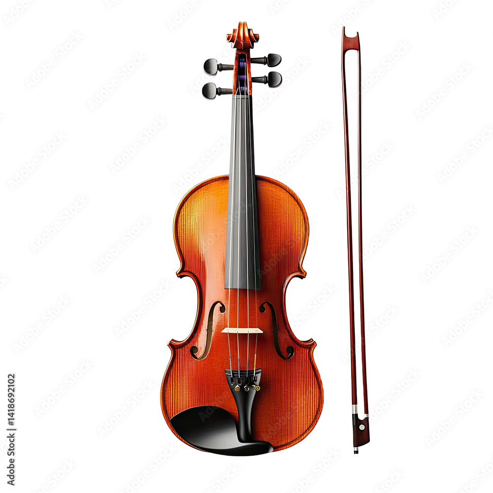 Fototapeta premium Violin and Bow