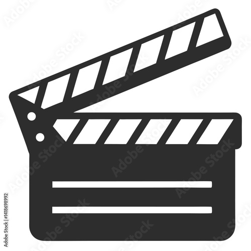 film slate silhouette illustration