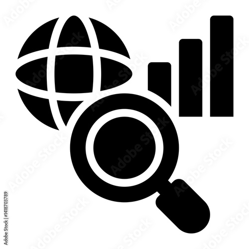 SEO, Search Engine Optimization, Internet Glyph Solid Icon