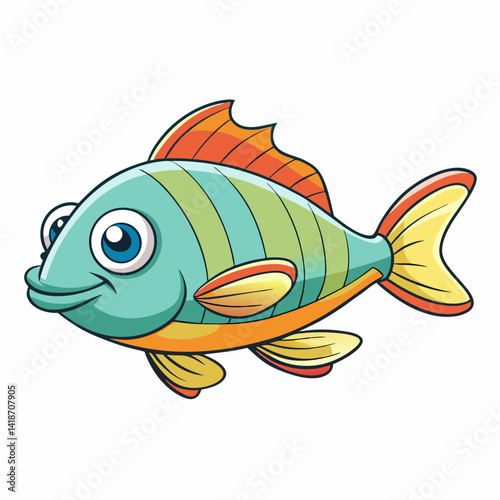 fish on a white background