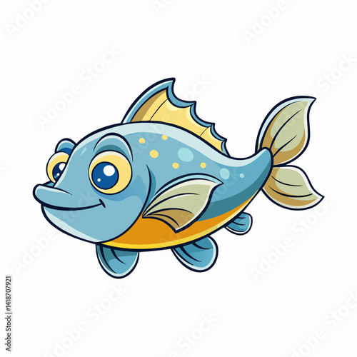 vector illustration of a fish