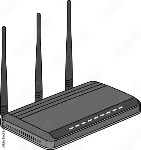 wireless router vector icon on white background