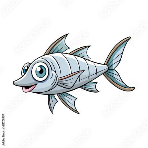 vector illustration of a fish