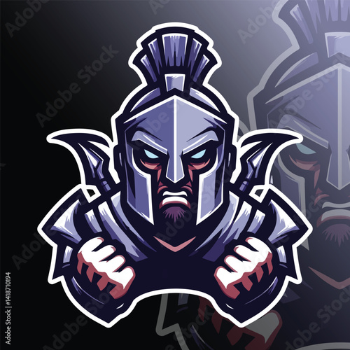 legion mascot logo vector illustration