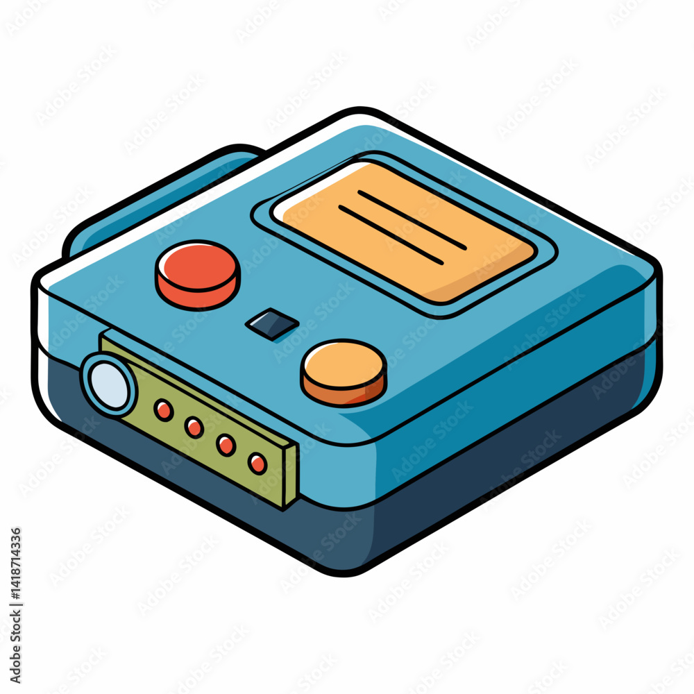 Fototapeta premium battery charger isolated on white