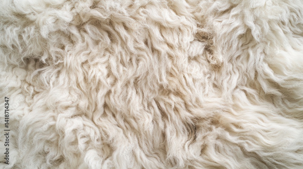 Close-up view of a soft, textured sheepskin. Close-up view of a soft, textured sheepskin.