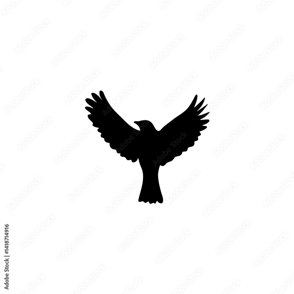 Obraz premium Flying bird silhouettes