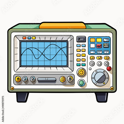 digital multimeter vector illustration