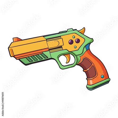 toy gun isolated
