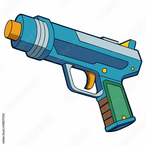illustration of a gun