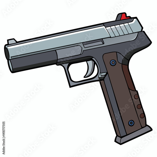 gun isolated on white