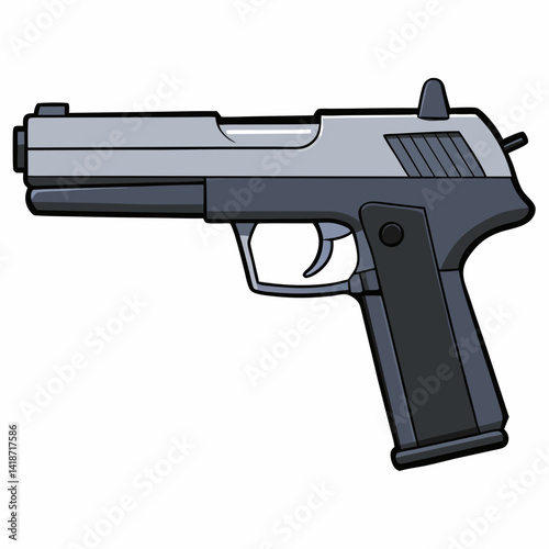 gun isolated on white
