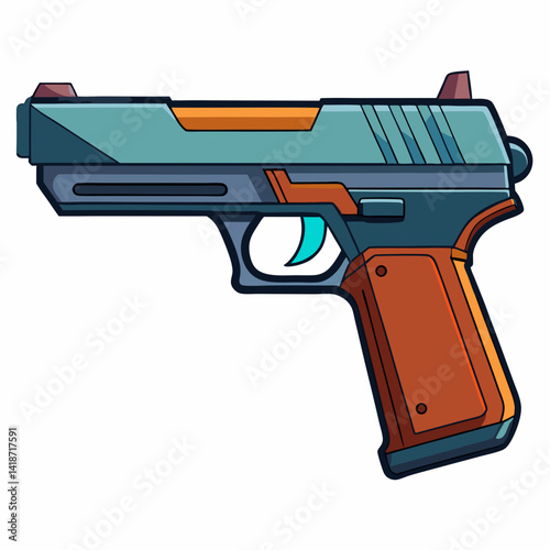 pistol and bullets