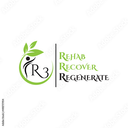 Refreshing Wellness Logo representing harmony, vitality, and well-being—perfect for health spas, yoga studios, holistic brands, or businesses focused on natural self-care.