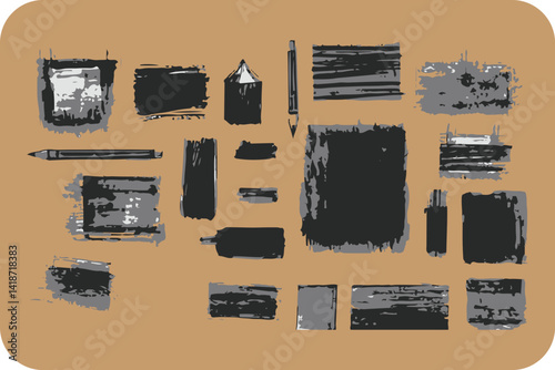 Monochromatic Geometric Solids: A Study in Form, Shadow, and Three-Dimensional Shapes on Tan Background