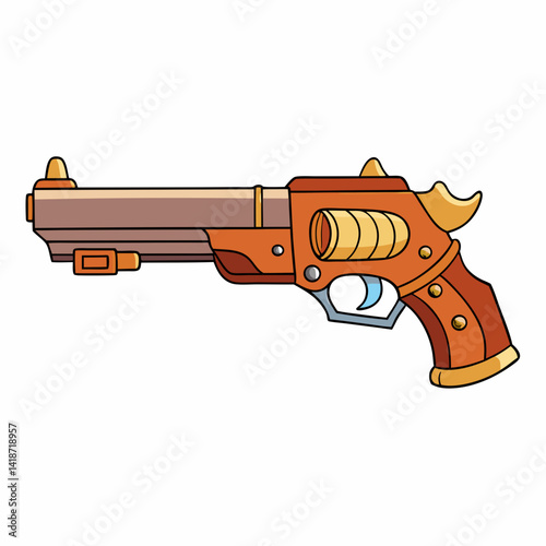 gun isolated on white