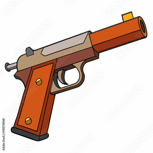 gun isolated on white