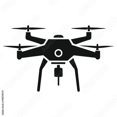 flying drone technology icon