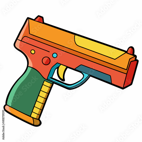 illustration of a gun