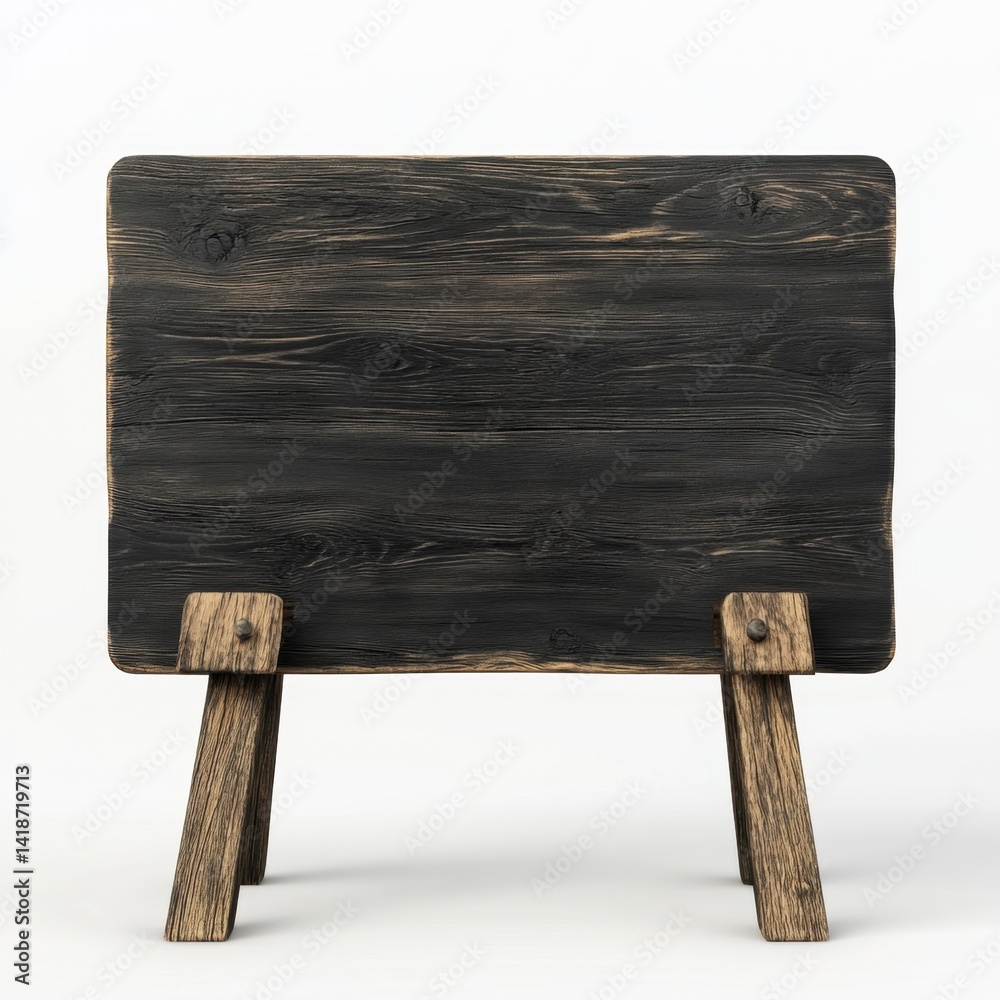 Rustic Wooden Chalkboard Stand for Menu or Display Purposes Rustic Wooden Chalkboard Stand for Menu or Display Purposes