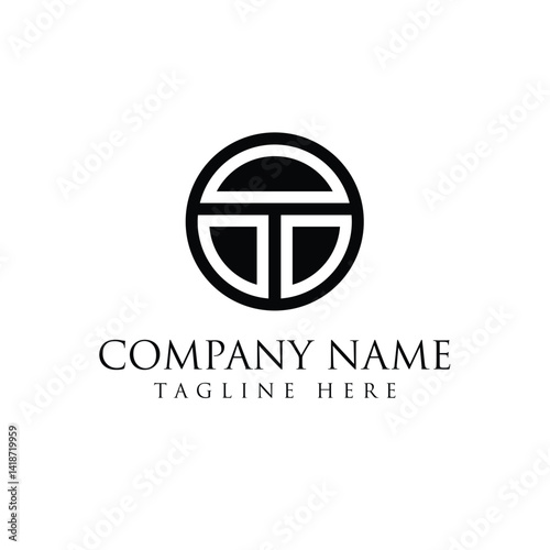 Logo design letter T