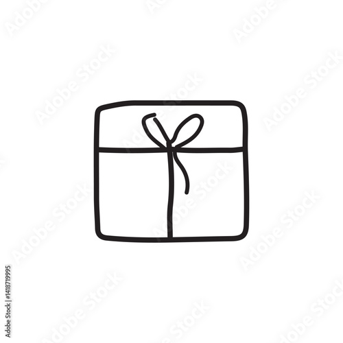 vector illustration of elements with Gift symbols	
