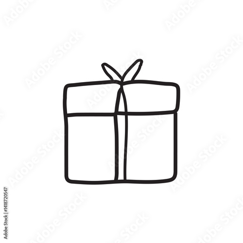 vector illustration of elements with Gift symbols	
