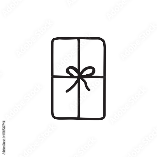 vector illustration of elements with Gift symbols	
