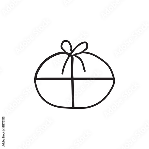vector illustration of elements with Gift symbols	
