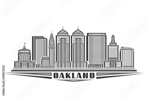 Vector illustration of Oakland