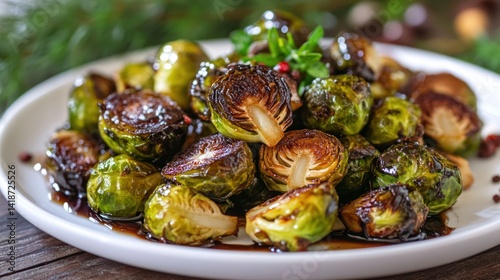 Roasted Brussel Sprouts with Balsamic Glaze: A Festive Holiday Dish
